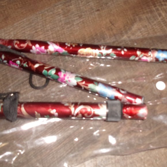 Royal Canes folding walking adjustable cane floral - Picture 1 of 1